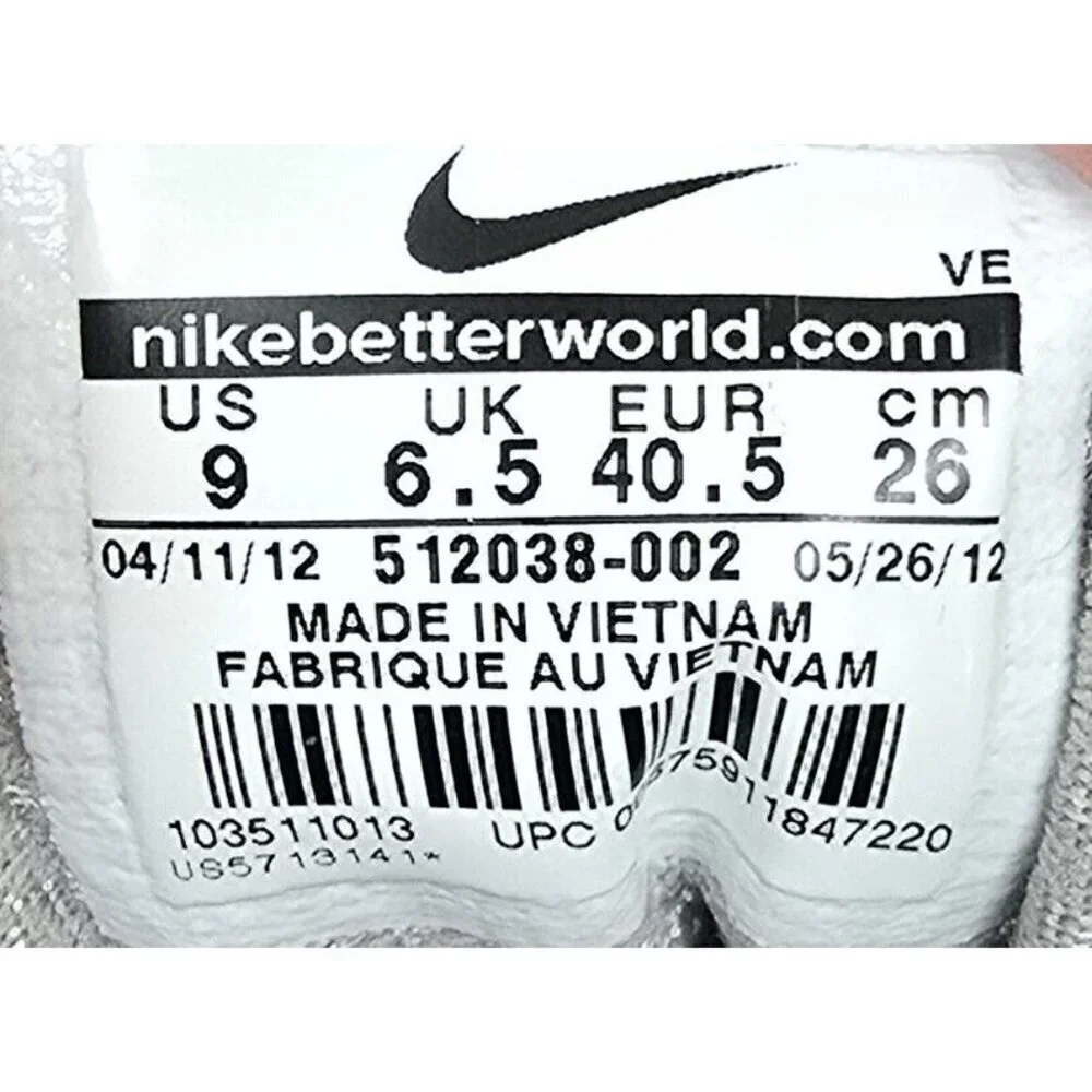Nike Alvord 10 512038-002 Gray Pink Trail Running Shoes Sneakers Size 9